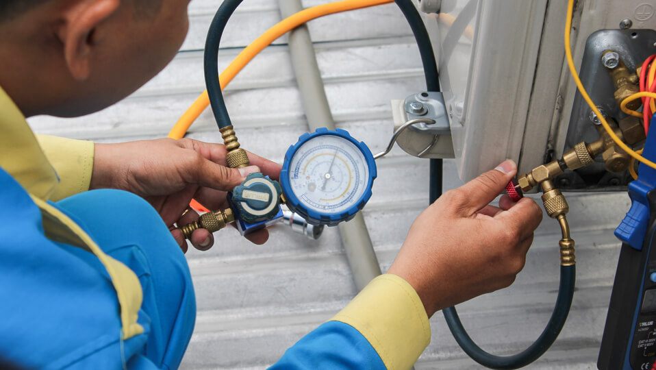 bom gas may lanh daikin 7(1) Bơm ga máy lạnh đúng quy trình