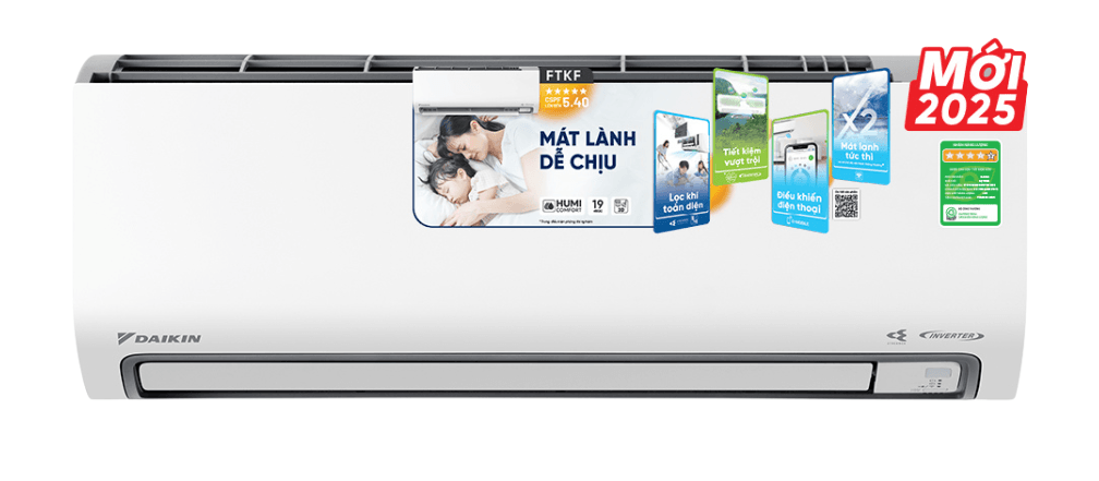 Điều Hòa Inverter Daikin FTKF50ZVMV 2HP - Công Nghệ Mới 2025